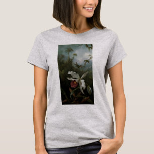 Kolibris und Weiße Orchidee von Martin J. Heade T-Shirt
