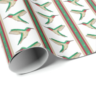Kolibristreifen Geschenkpapier