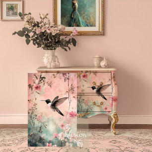 Kolibrträume, Ätherische abstrakte Blumen Seidenpapier