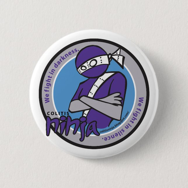 Kolitis Ninja Button (Vorderseite)