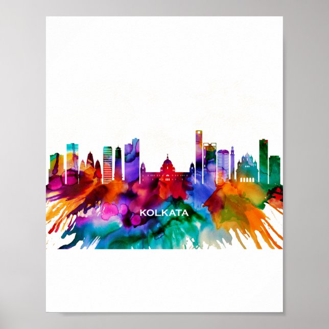 Kolkata Skyline Poster (Vorne)