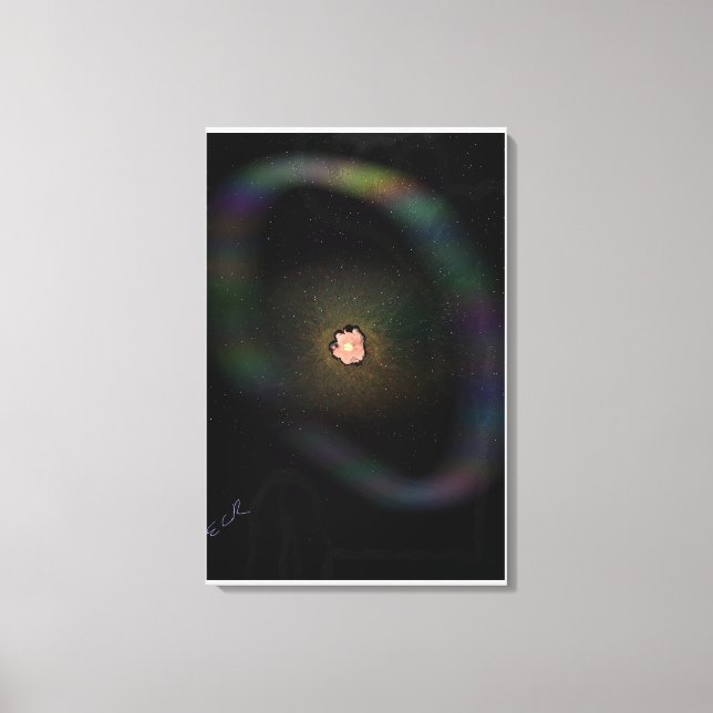 Kollabierende Supernova, expandierende Hülle Leinw Leinwanddruck (Vorderseite)