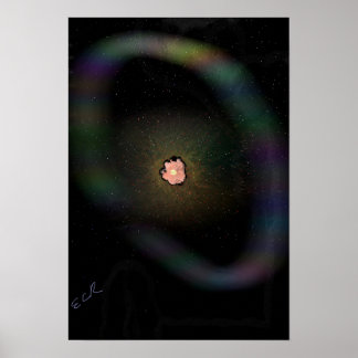 Kollabierende Supernova, expandierende Hülle Poste Poster