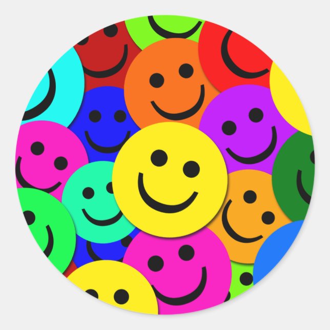 KOLLAGE RUNDER AUFKLEBER (Vorderseite)