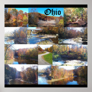 KOLLAGE VON OHIO  POSTER