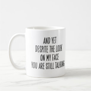 Kollege Lustig Hör Auf Zu Reden Sarkastischer Spru Kaffeetasse