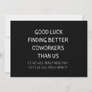 Kollege Verlasse Coworker Verlassend Funny New Job Ankündigung