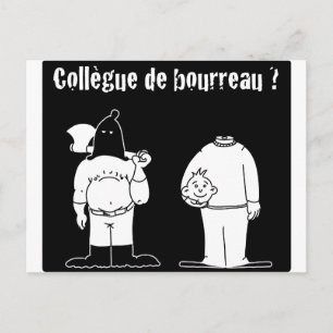 Kollege von Bourreau (Francois Ville & Gdb Gdblog) Postkarte