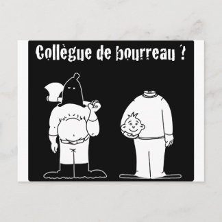 Kollege von Bourreau (Francois Ville & Gdb Gdblog) Postkarte