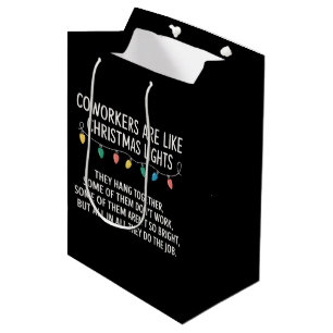 Kollegen sind wie Weihnachtslichter Mittlere Geschenktüte