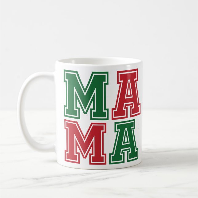 Kollegium "MAMA" Bold Holiday Gift Mamas Kaffeetasse (Links)