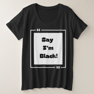 Kollektion "Black History Month" Große Größe T-Shirt