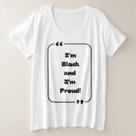 Kollektion "Black History Month" Große Größe T-Shirt
