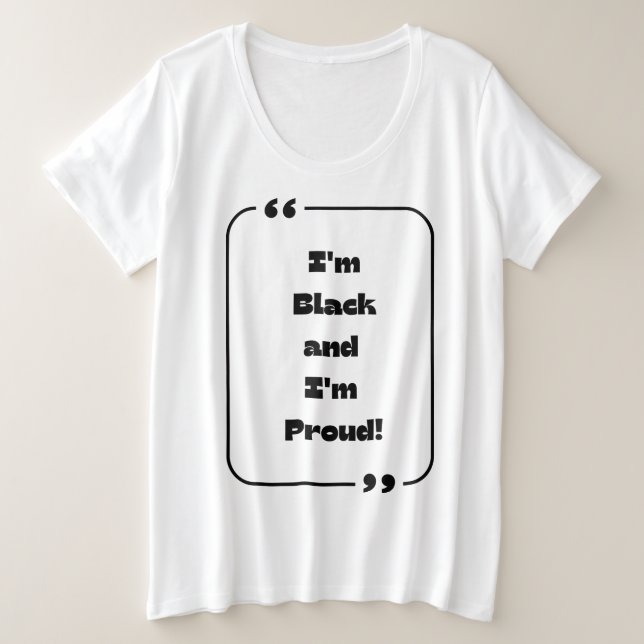 Kollektion "Black History Month" Große Größe T-Shirt (Design vorne)