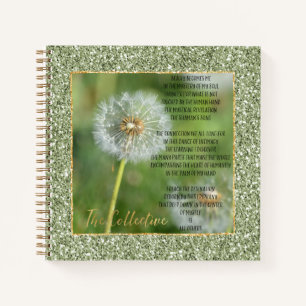 Kollektives Gedicht (von mir geschrieben) Notizbuch