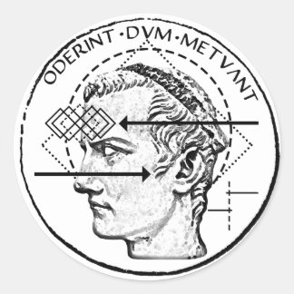 Kollektives Unbewusstes - Dominus Incitatus Runder Aufkleber