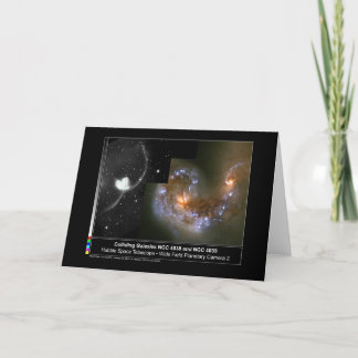 Kollidierende Galaxien Hubble Telescope Karte