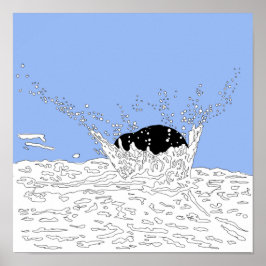 Kollision, Splash Illustration Poster