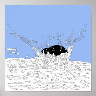 Kollision, Splash Illustration Poster