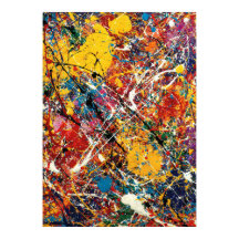 Kollisions-Vibrant-Drip-Painting-Abstrakte Kunst