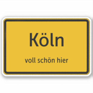 Köln Aufkleber Sticker Autoaufkleber