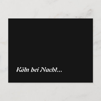 Köln bei Nacht Postkarte