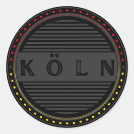 Köln City Pride Emblem – German Identity Runder Aufkleber