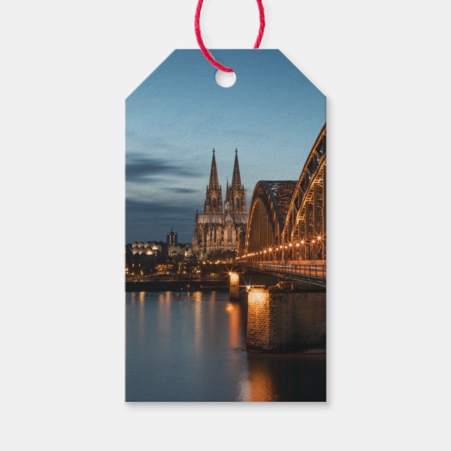 Köln Deutschland Gefälligungstags Geschenkanhänger (Vorderseite)