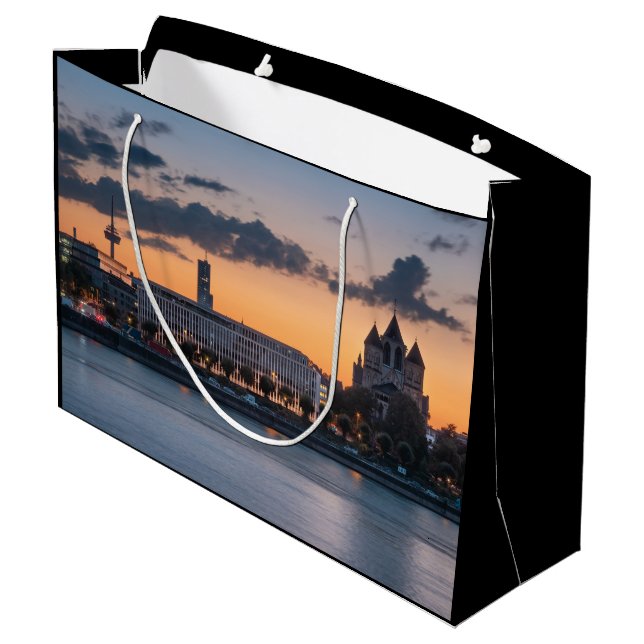 Köln Deutschland Große Geschenktüte (Rückseite Schrägansicht)