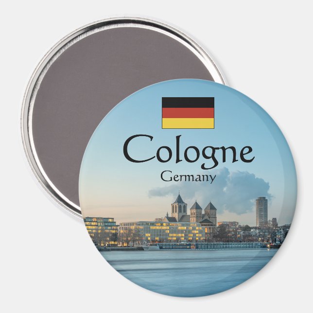 Köln Deutschland Magnet (Vorderseite/Rückseite)