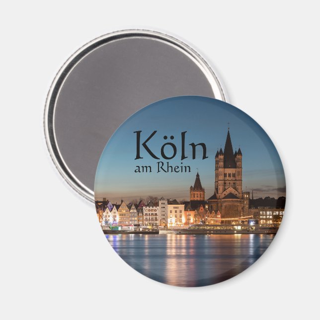 Köln Deutschland Magnet (Vorderseite/Rückseite)