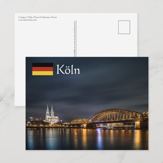 Köln Deutschland Postkarte (Vorne/Hinten)
