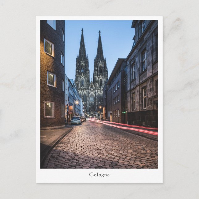 Köln Deutschland Postkarte (Vorderseite)