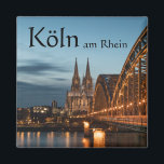 Köln Deutschland Souvenir Magnet<br><div class="desc">Foto Köln am Rhein in Deutschland,  Europa. Foto © Sebastian Wurm.</div>