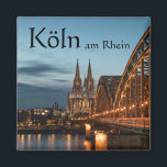 Köln Deutschland Souvenir Magnet<br><div class="desc">Foto Köln am Rhein in Deutschland,  Europa. Foto © Sebastian Wurm.</div>