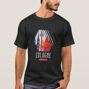 Köln Deutschland Stadt Skyline Silhouette Umriss S T-Shirt