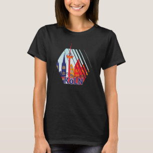 Köln Deutschland Stadt Skyline Silhouette Umriss S T-Shirt