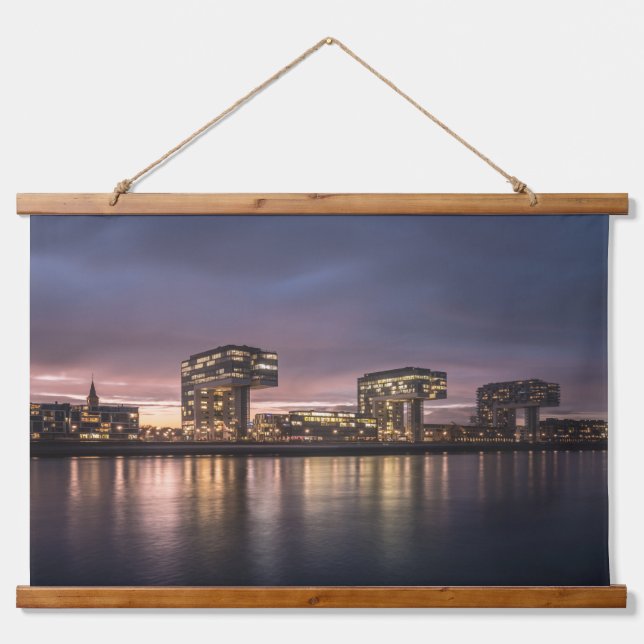 Köln Deutschland Wandteppich Mit Holzrahmen (Vorne)