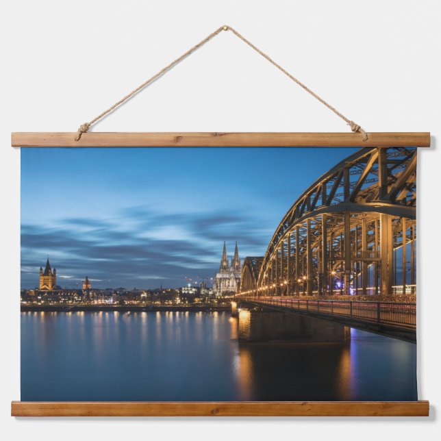 Köln Deutschland Wandteppich Mit Holzrahmen (Vorne)
