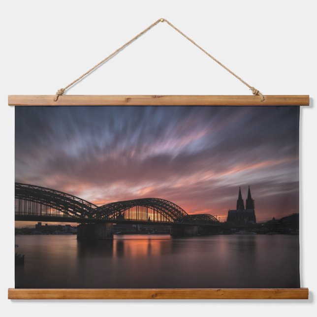 Köln Deutschland Wandteppich Mit Holzrahmen (Vorne)