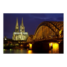 Köln - Dom am Dämmerposter