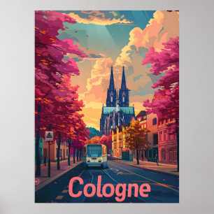 Köln: DomMajestät und Lila Ruhe Poster