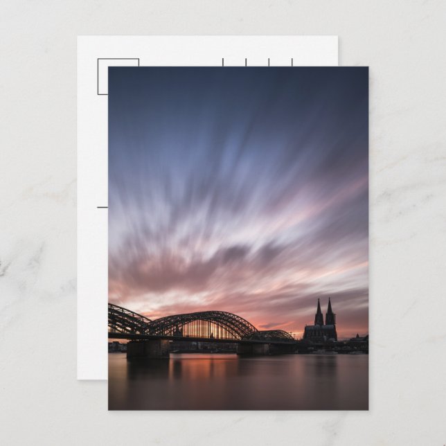 Köln Feiertagspostkarte (Vorne/Hinten)