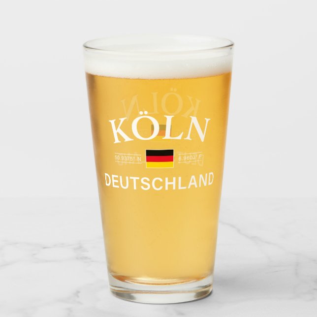 Koln (Köln) Deutschland koordiniert Deutsch Glas (Vorne (Gefüllt))