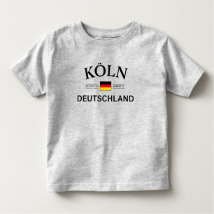Koln (Köln) Deutschland koordiniert Deutsch Kleinkind T-shirt