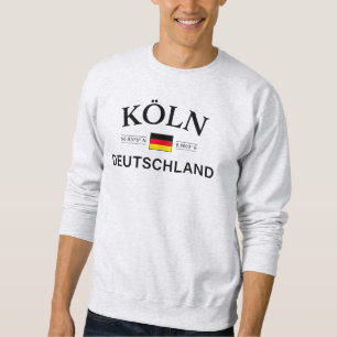Koln (Köln) Deutschland koordiniert Deutsch Sweatshirt