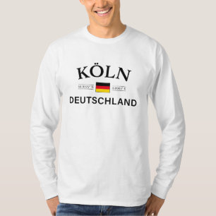 Koln (Köln) Deutschland koordiniert Deutsch T-Shirt