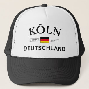 Koln (Köln) Deutschland koordiniert Deutsch Truckerkappe