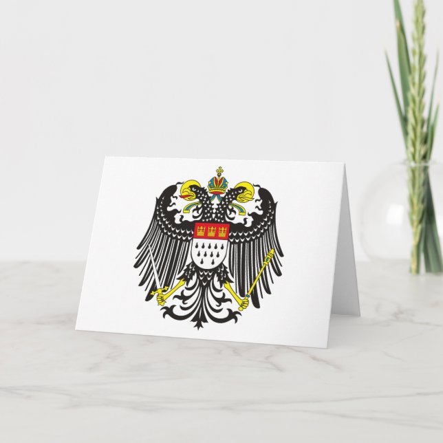 Köln (Koln) Wappen-Grußkarte Karte (Vorderseite)