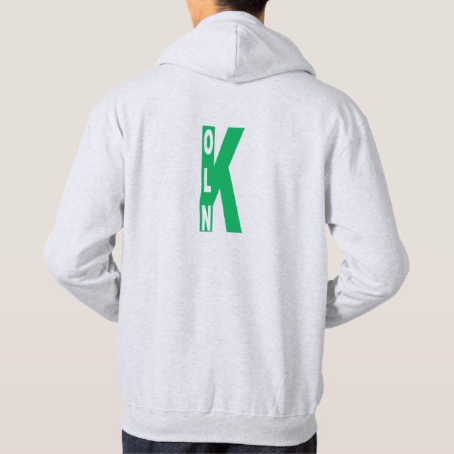 KOLN-Mann-Kapuzenpullover Hoodie (Rückseite)